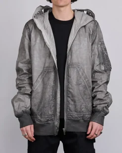 Sale DRKSHDW Rick Owens Gimp Flight Bomber Foil Poplin Dark Dust