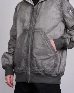 Sale DRKSHDW Rick Owens Gimp Flight Bomber Foil Poplin Dark Dust