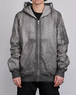 Sale DRKSHDW Rick Owens Gimp Flight Bomber Foil Poplin Dark Dust