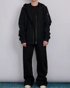 Hot DRKSHDW Rick Owens Gimp Flt Bomber Tencel Ripstop Blk