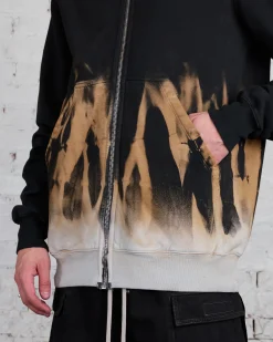 Outlet DRKSHDW Rick Owens Jumbo Gimp Zip Felpa Sun Terra