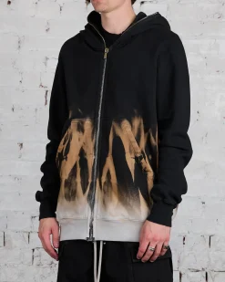 Outlet DRKSHDW Rick Owens Jumbo Gimp Zip Felpa Sun Terra