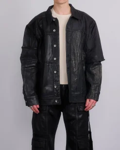New DRKSHDW Rick Owens Jumbo Worker Jacket Megacrust Combo Black