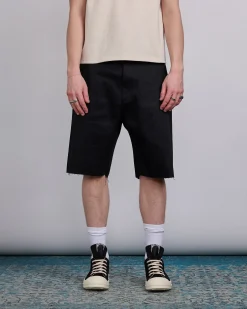 Outlet DRKSHDW Rick Owens MIJ Geth Cutoffs Short 12oz Denim Black