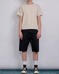 Outlet DRKSHDW Rick Owens MIJ Geth Cutoffs Short 12oz Denim Black