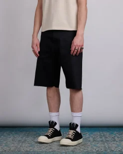 Outlet DRKSHDW Rick Owens MIJ Geth Cutoffs Short 12oz Denim Black