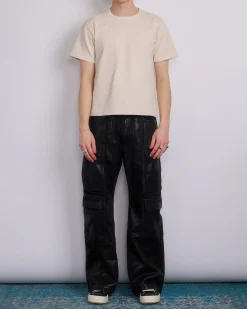 Clearance DRKSHDW Rick Owens MIJ Osterberg T-Shirt 11oz Jersey Natural