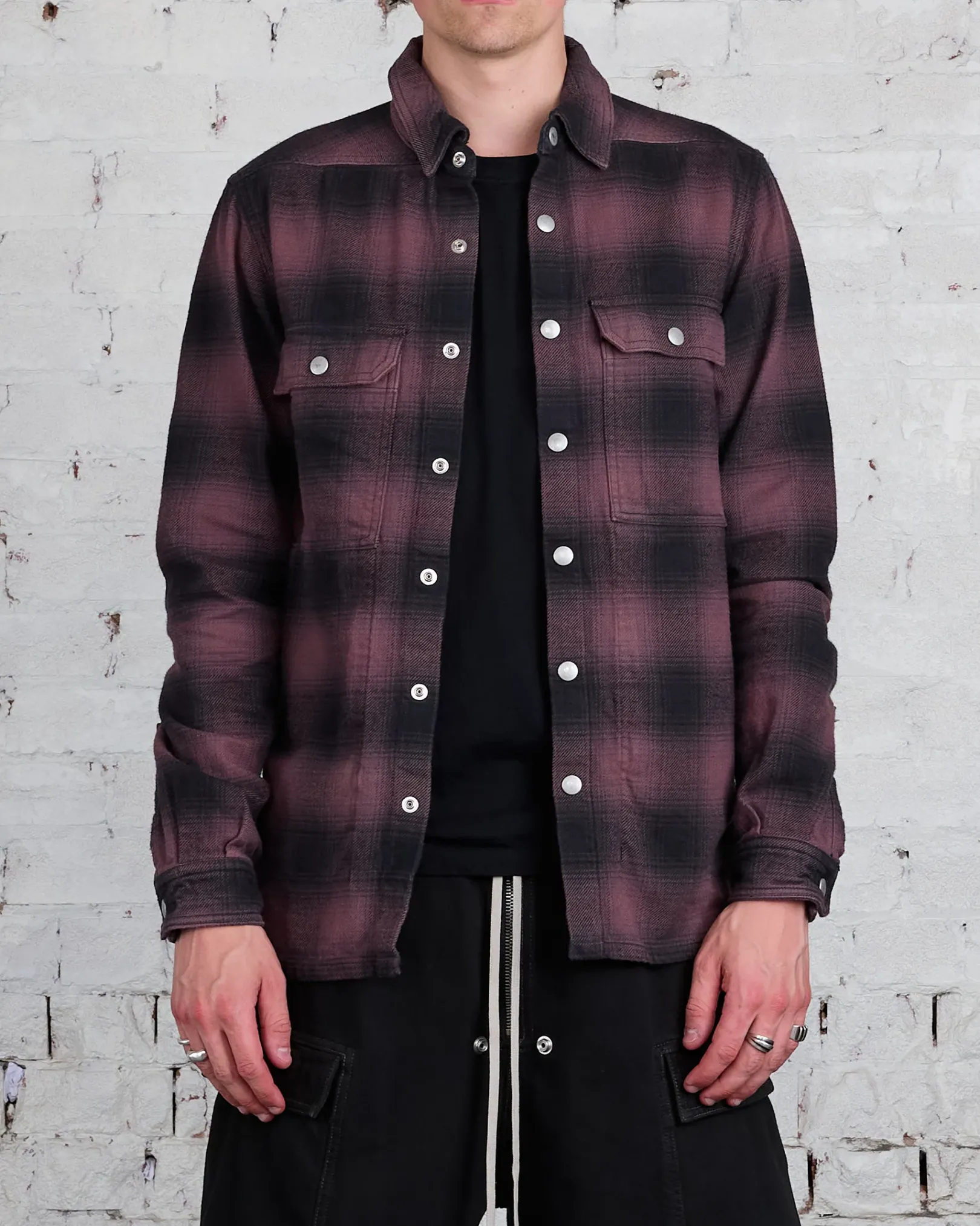 Sale DRKSHDW Rick Owens MIJ Outershirt Terra Plaid