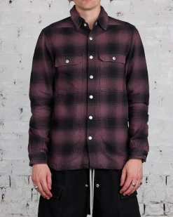 Sale DRKSHDW Rick Owens MIJ Outershirt Terra Plaid