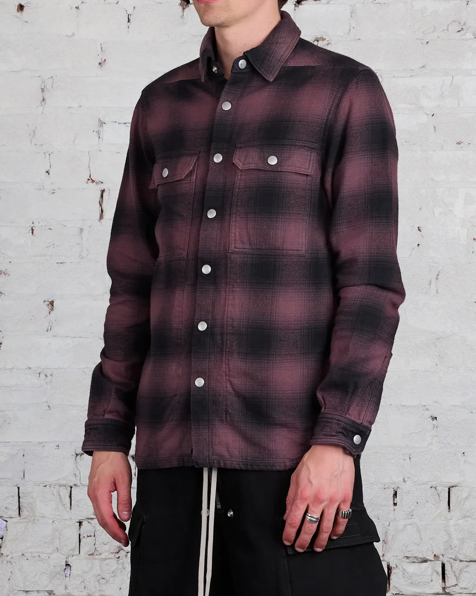 Sale DRKSHDW Rick Owens MIJ Outershirt Terra Plaid