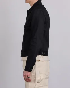 Outlet DRKSHDW Rick Owens MIJ Trucker Jacket 12oz Denim Black
