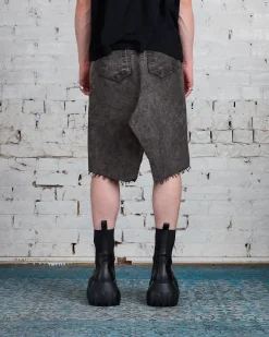 Outlet DRKSHDW Rick Owens Slivered Skirt Cotton Moleskin Dust