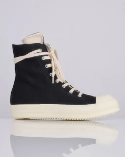 Sale DRKSHDW Rick Owens Sneaks Cotton Canvas Black Milk Milk