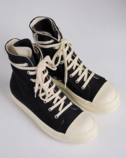 Sale DRKSHDW Rick Owens Sneaks Cotton Canvas Black Milk Milk