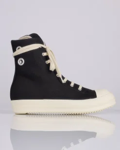 Hot DRKSHDW Rick Owens Sneaks Gimp Eyelet Black Milk Milk