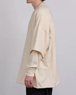 New DRKSHDW Rick Owens Tommy Hustler Sweat Crew Natural