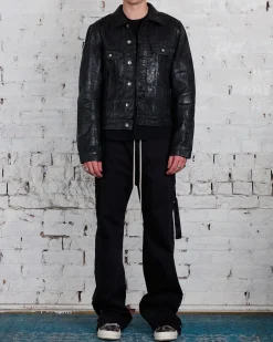 New DRKSHDW Rick Owens Trucker Jacket Megacrust 13oz Denim