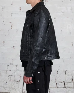 New DRKSHDW Rick Owens Trucker Jacket Megacrust 13oz Denim