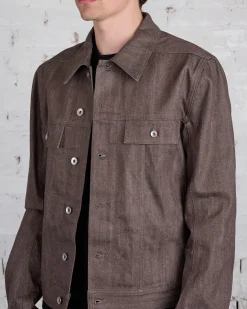 Sale DRKSHDW Rick Owens Trucker Jacket 13oz Denim Dark Dust