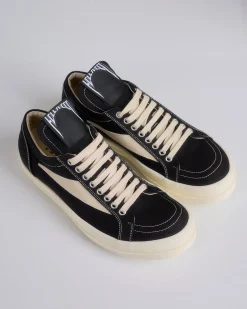 Online DRKSHDW Rick Owens Vintage Sneaks 13oz Denim Hollywood Black Milk Milk