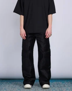 New DRKSHDW Rick Owens x LESS 17 Geth Double Cargo Pant NDK Cotton Doeskin Black