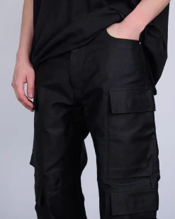 New DRKSHDW Rick Owens x LESS 17 Geth Double Cargo Pant NDK Cotton Doeskin Black