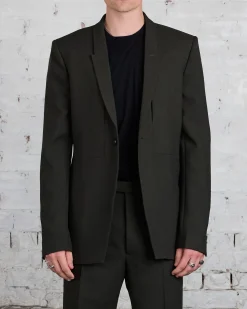Clearance Rick Owens Fogpocket Soft Soft Blazer WGP Forest