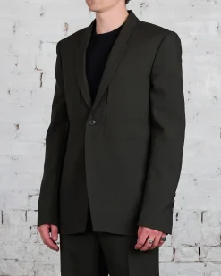 Clearance Rick Owens Fogpocket Soft Soft Blazer WGP Forest
