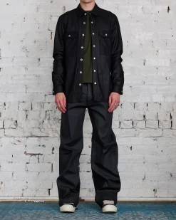 Outlet Rick Owens Geth Jean Chalk Stretch Denim Black