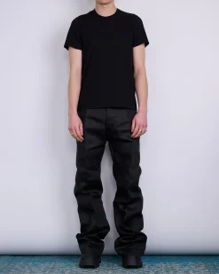 Discount Rick Owens Geth Jean Linen Twill Black