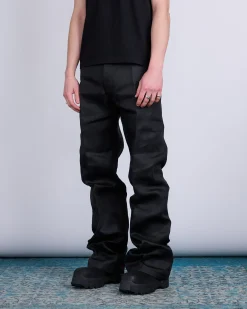 Discount Rick Owens Geth Jean Linen Twill Black