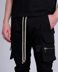 Sale Rick Owens Mastodon Cargo Pant Heavy Jersey BA Black
