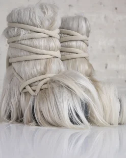 Hot Rick Owens Mega Tractor Lunar Boot Goat Pearl Milk