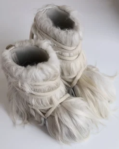 Hot Rick Owens Mega Tractor Lunar Boot Goat Pearl Milk