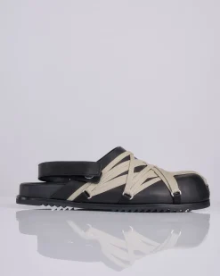 Fashion Rick Owens Megalaced Mule Granola Sandal Black Pearl