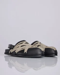 Fashion Rick Owens Megalaced Mule Granola Sandal Black Pearl