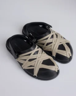 Fashion Rick Owens Megalaced Mule Granola Sandal Black Pearl