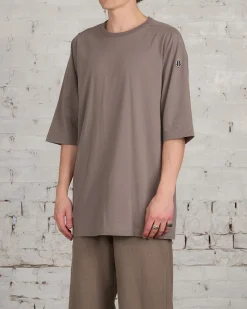 Outlet Rick Owens Moncler Crewneck T-Shirt Dust