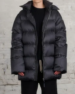 Online Rick Owens Moncler Hooded Cyclopic Coat Black