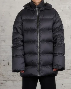 Online Rick Owens Moncler Hooded Cyclopic Coat Black
