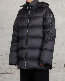 Online Rick Owens Moncler Hooded Cyclopic Coat Black
