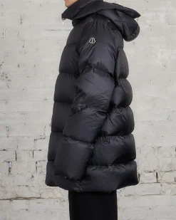 Online Rick Owens Moncler Hooded Cyclopic Coat Black