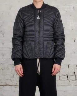 Best Rick Owens Moncler Megapenta Flight Jacket Black