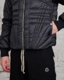 Best Rick Owens Moncler Megapenta Flight Jacket Black