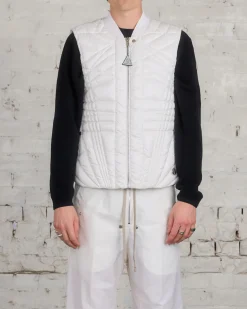 Best Rick Owens Moncler Megapenta Vest Jacket Milk