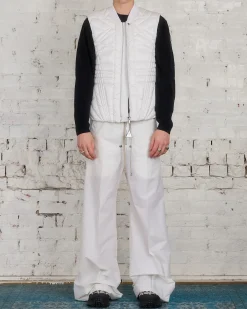 Best Rick Owens Moncler Megapenta Vest Jacket Milk