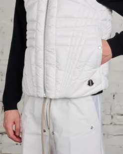 Best Rick Owens Moncler Megapenta Vest Jacket Milk