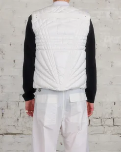 Best Rick Owens Moncler Megapenta Vest Jacket Milk
