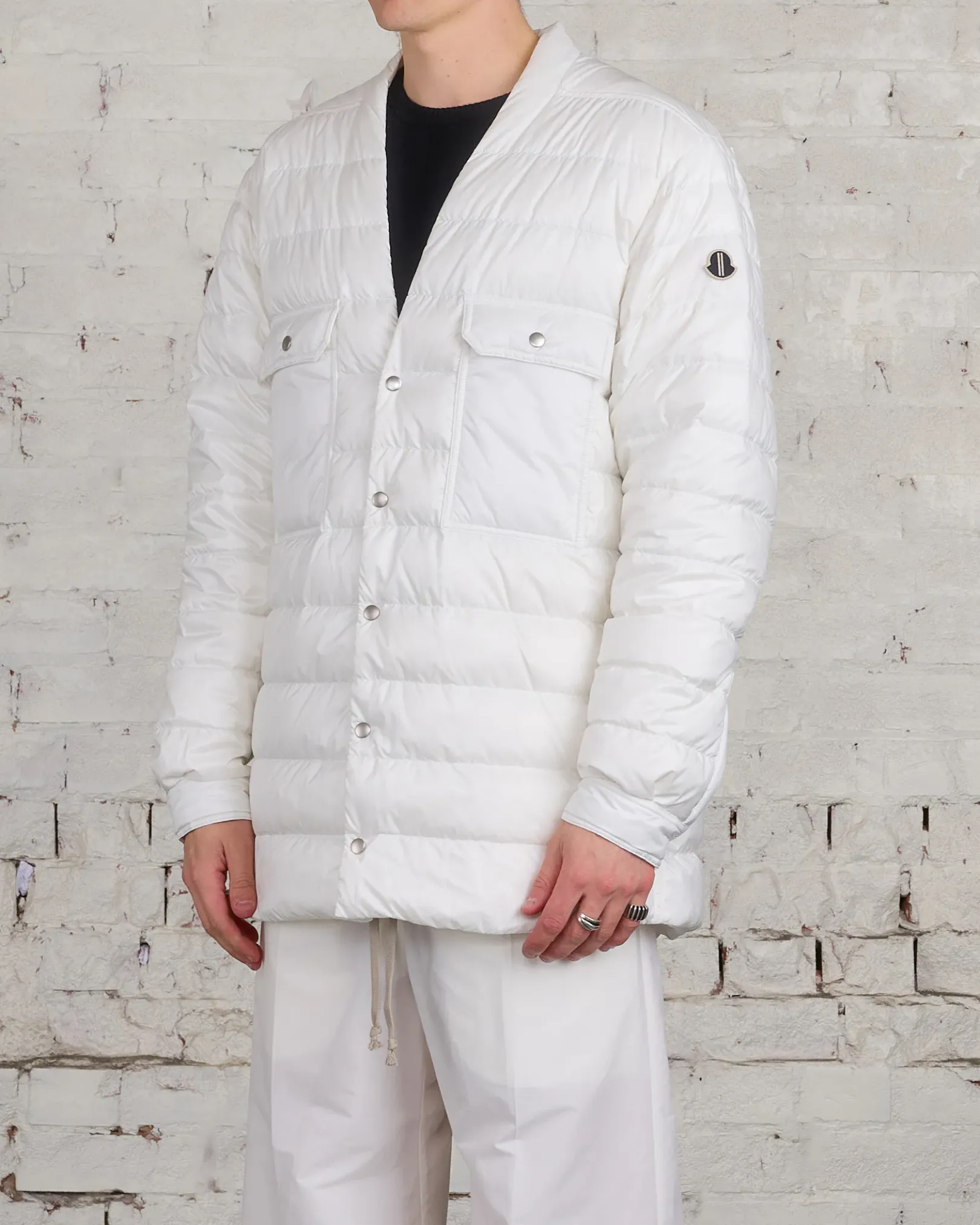 Online Rick Owens Moncler Outershirt Milk