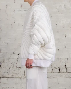 Clearance Rick Owens Moncler Radiance Peter Jacket Milk